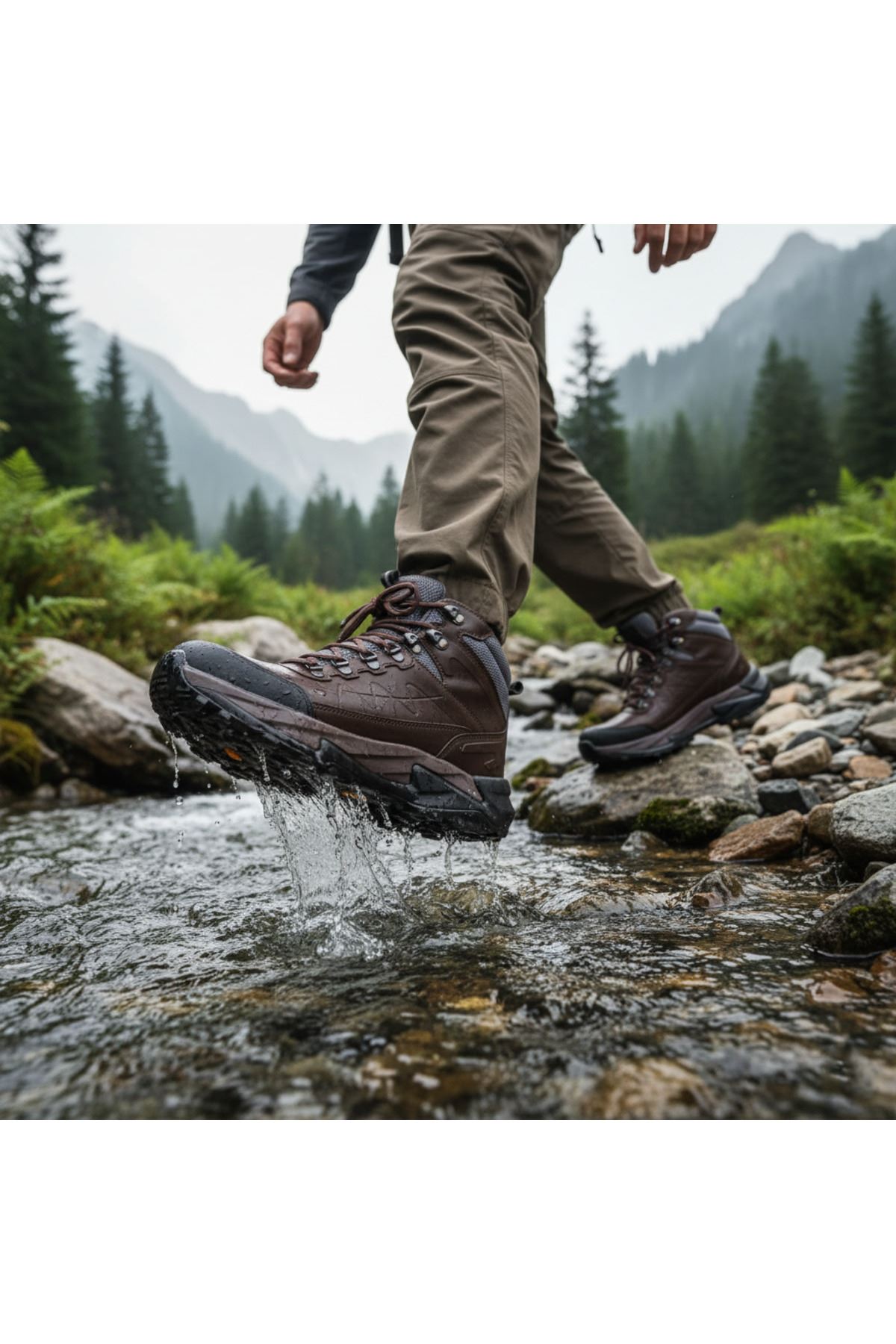 Trekking Ultra Light Watertight Koyu Kahverengi Erkek Bot