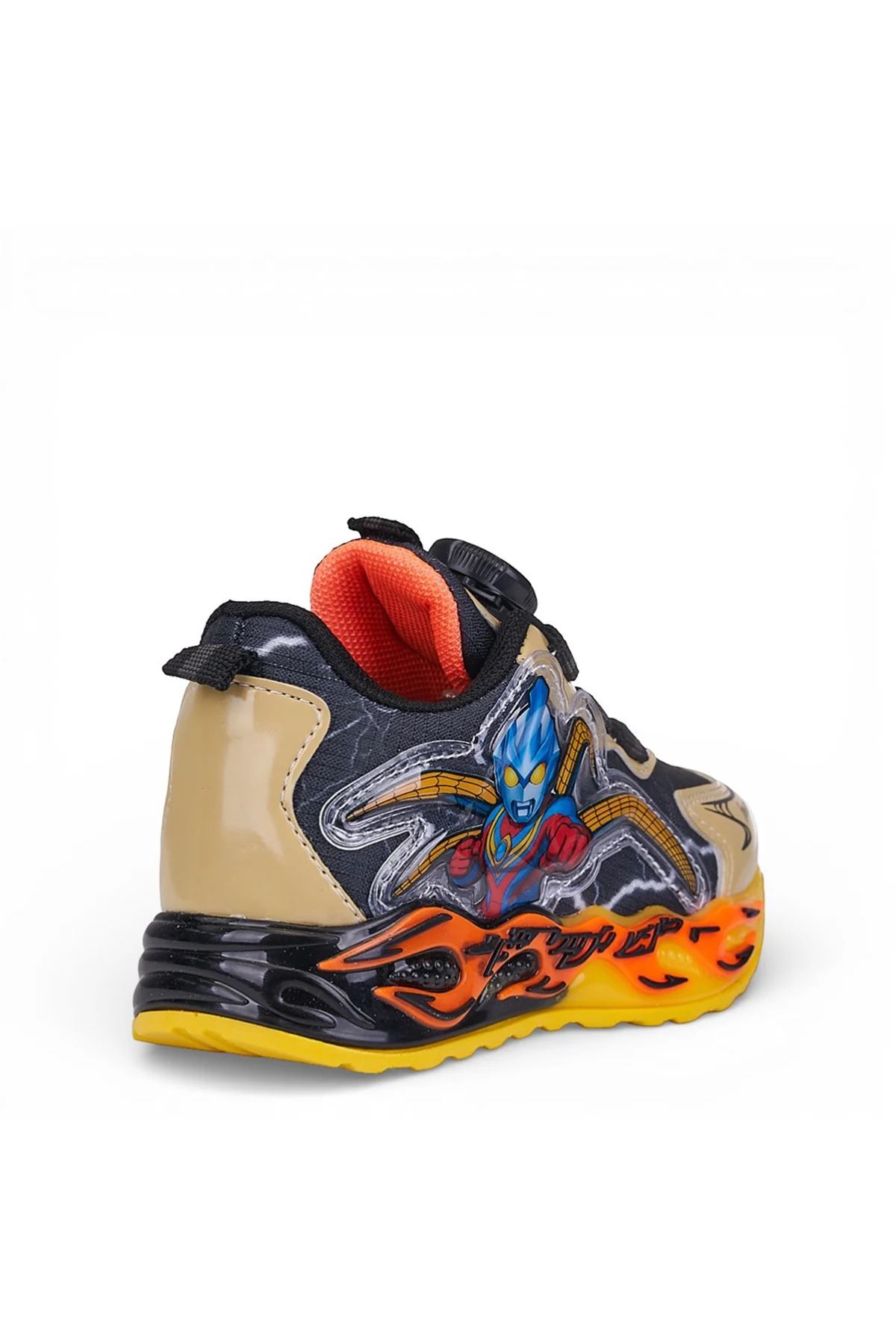 Çek Bastır Bağcıklı-Otomatik Bağcıklı Uzay Temalı Çocuk Sneaker