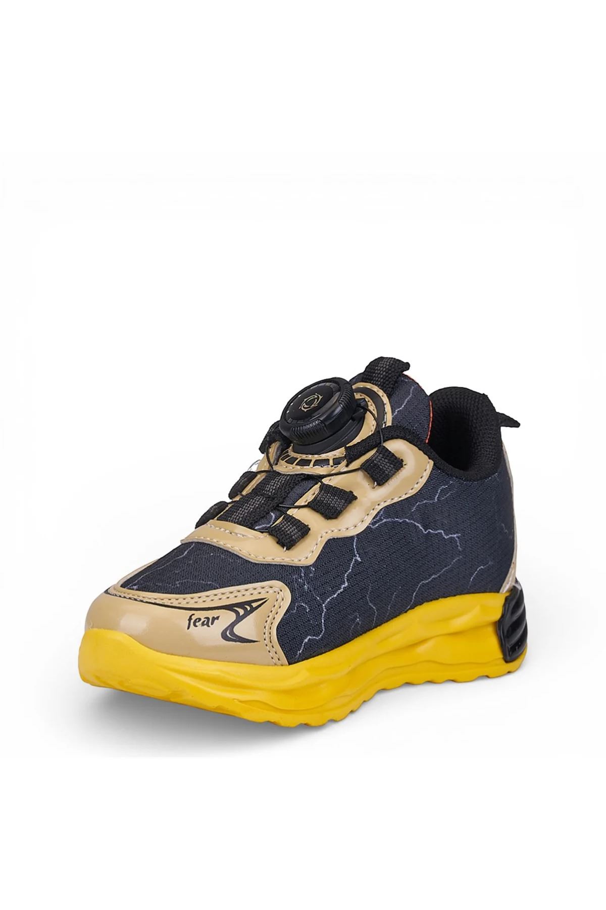 Çek Bastır Bağcıklı-Otomatik Bağcıklı Uzay Temalı Çocuk Sneaker