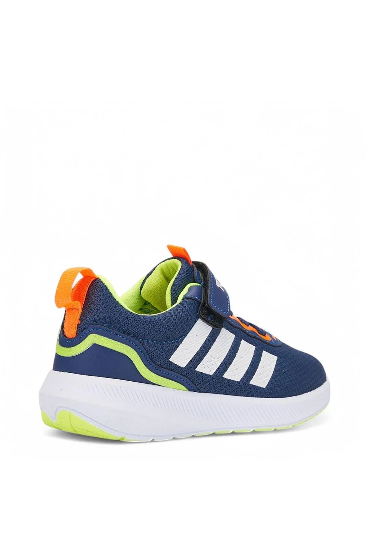 Neon Yeşil Cırt Bantlı Hafif Anatomik Erkek Çocuk Sneaker