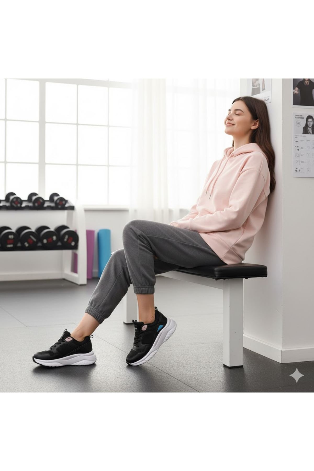 Anatomik Ultra Foam Köpük Taban Çok Rahat Kadın Sneaker
