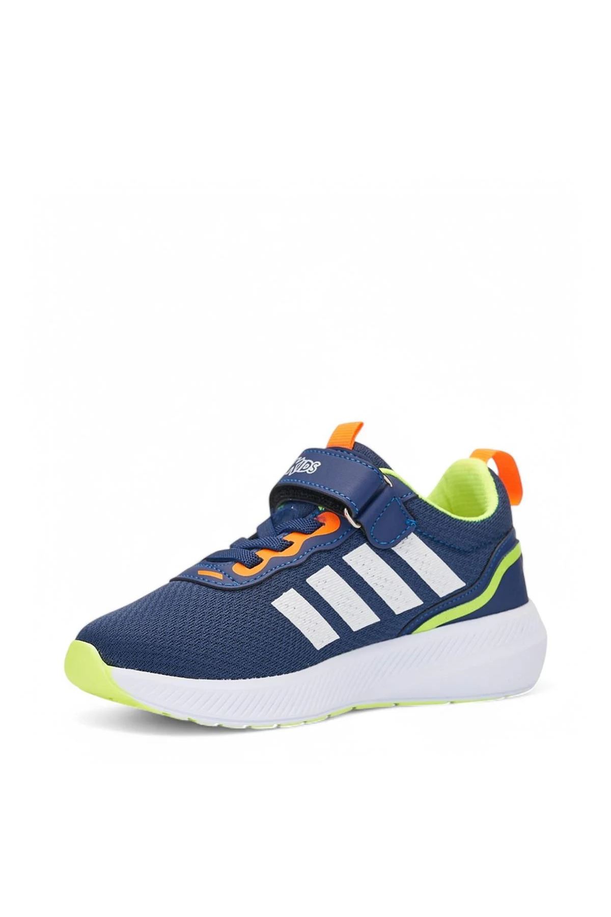 Neon Yeşil Cırt Bantlı Hafif Anatomik Erkek Çocuk Sneaker