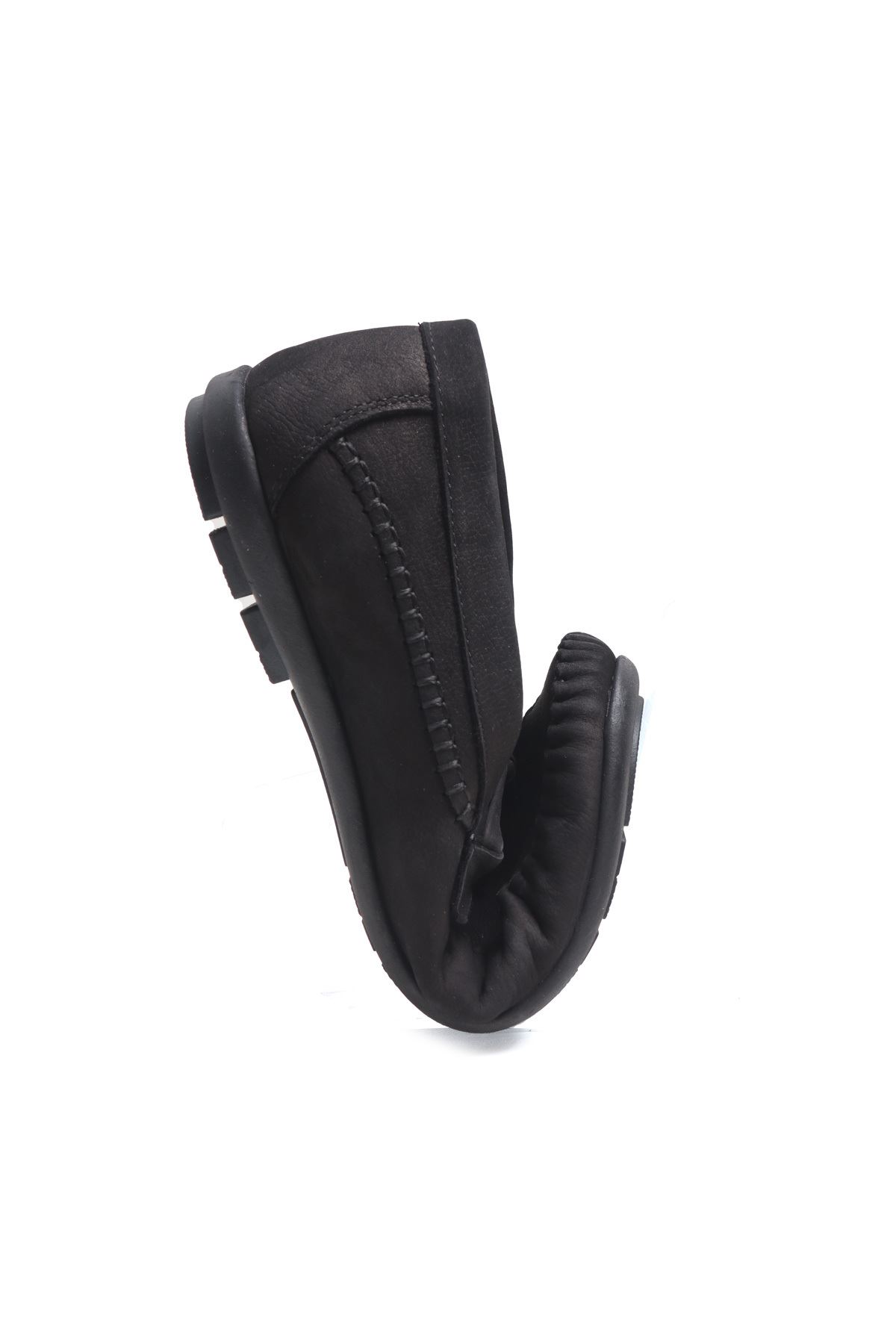 Hakiki Soft Nubuk Deri Loafer Corcik Püsküllü Loafer Ayakkabı