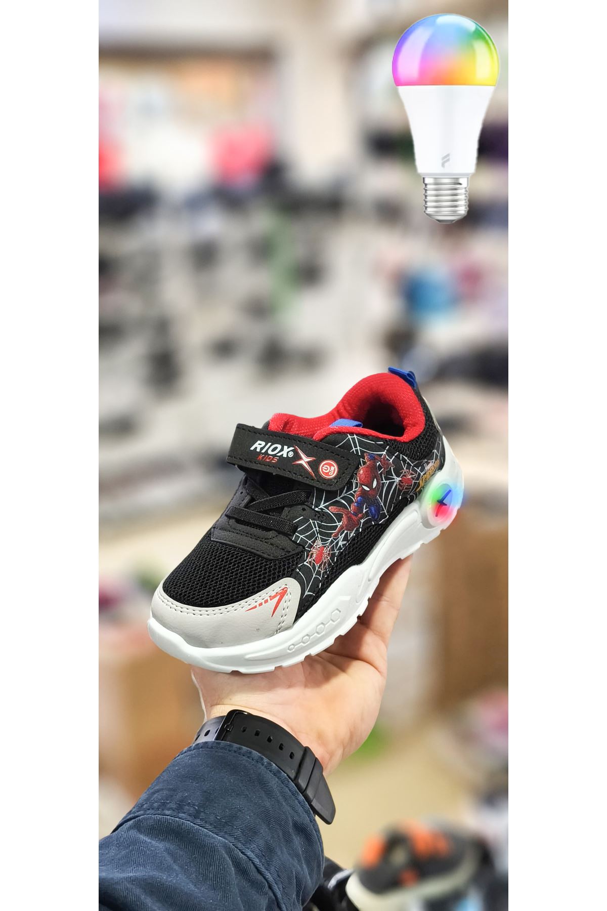 Spider Man Işıklı Unisex Çocuk Spor Ayakkabı ( ÖRÜMCEK ADAM )