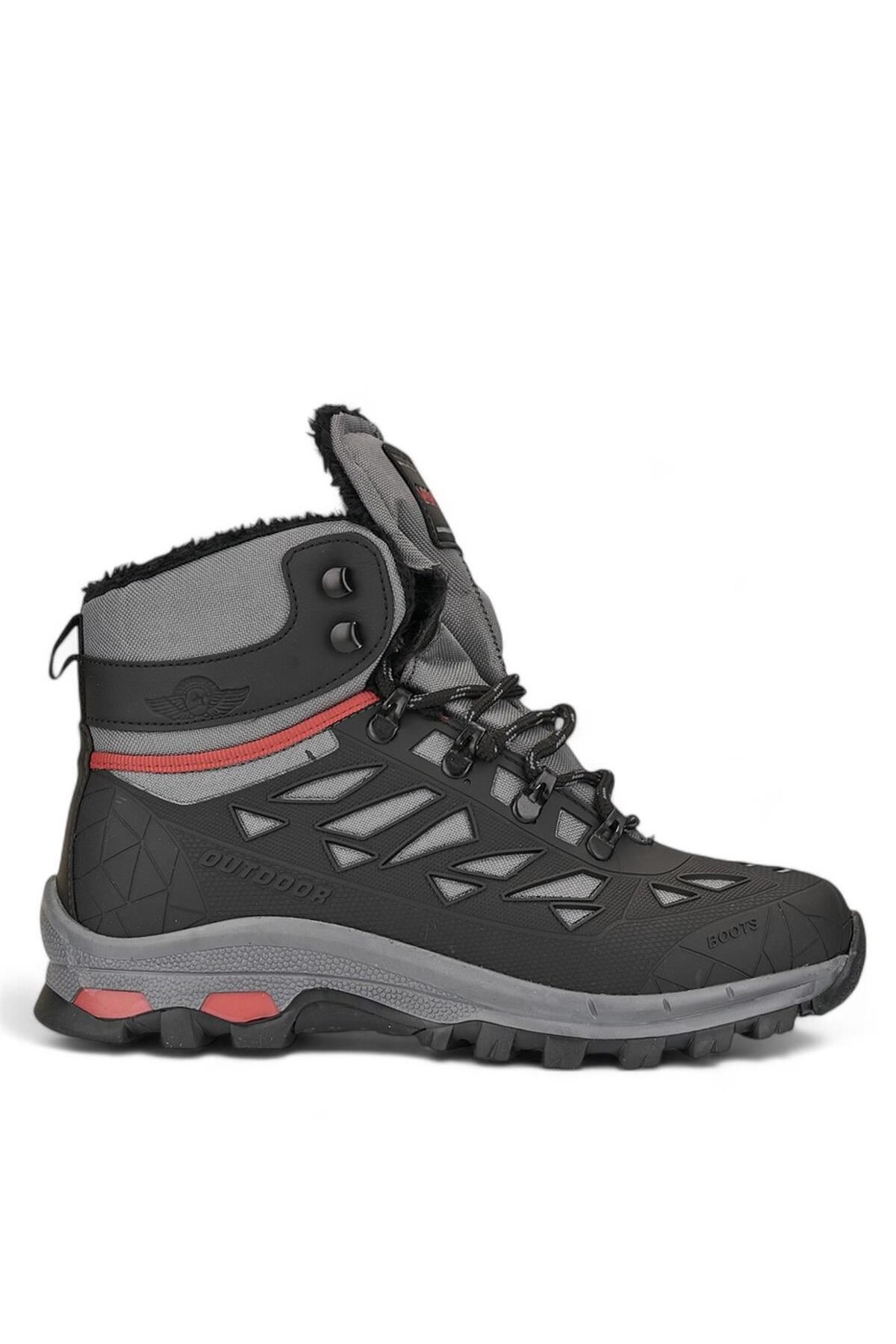 Suya Rüzgara Dayanıklı İçi Polar Üst Kaplamalı Trekking Spor Bot