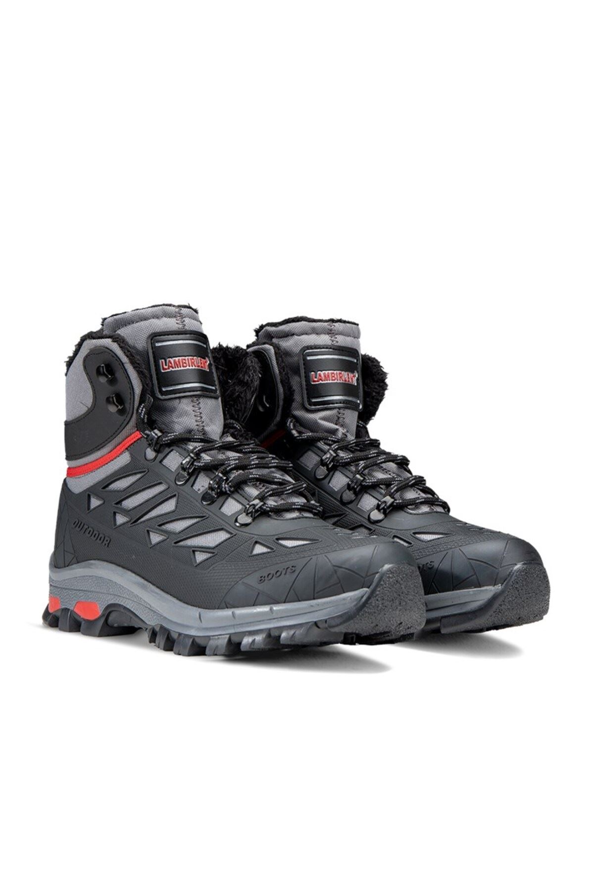 Suya Rüzgara Dayanıklı İçi Polar Üst Kaplamalı Trekking Spor Bot