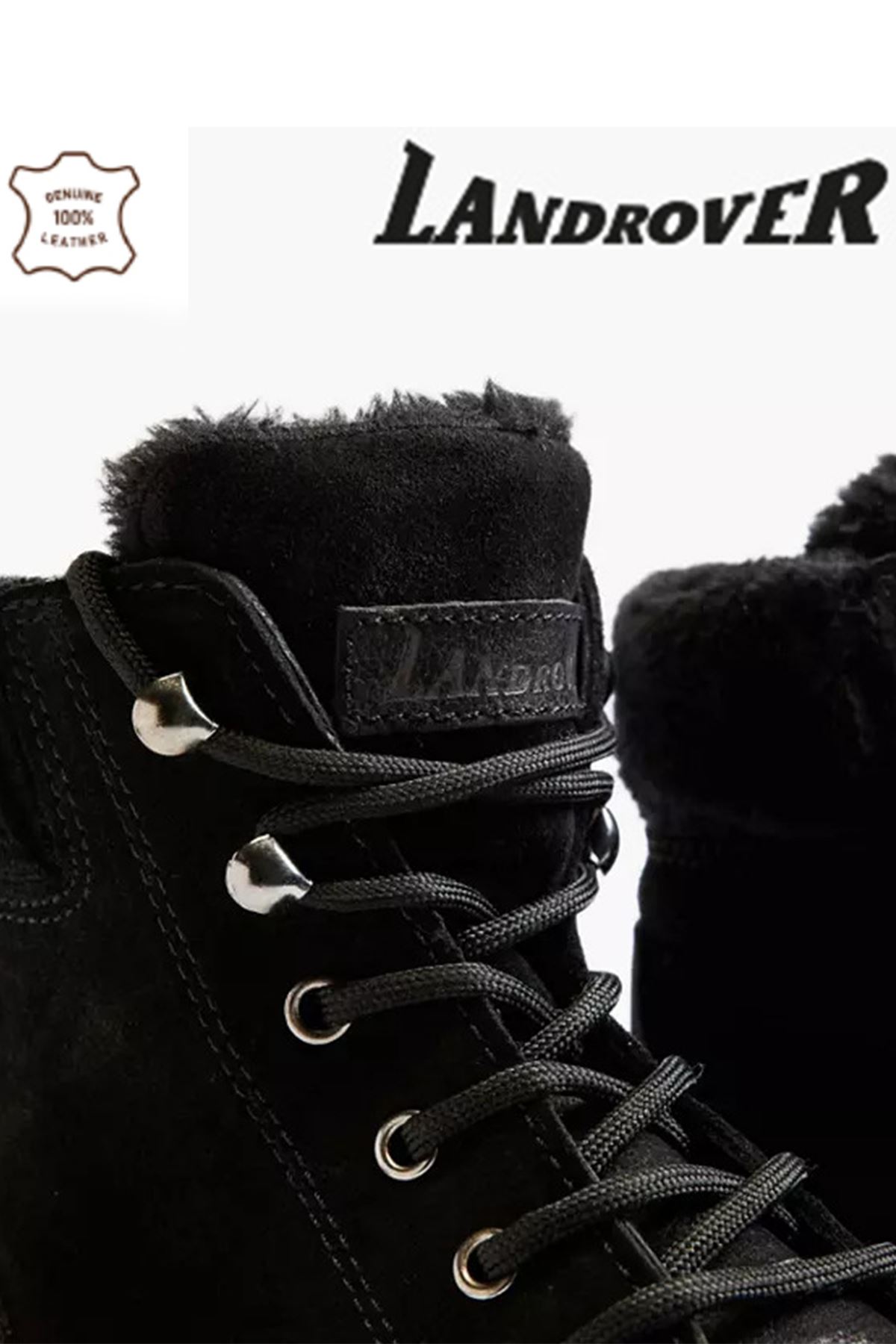 Landrover Siyah (36-42) Nubuk Hakiki 1.Sınıf Deri Bot ( yurtdışı üretimidir )