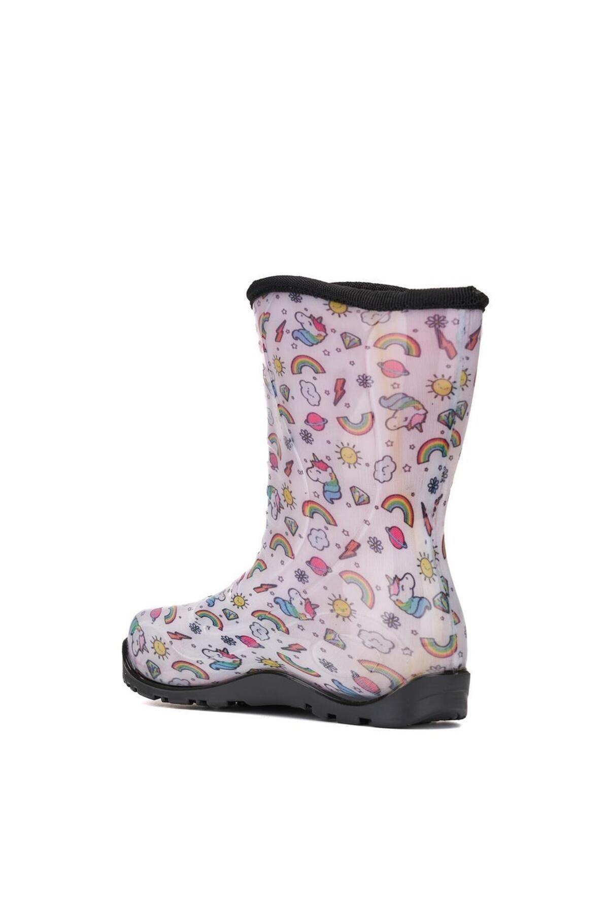 Unisex Kız Ve Erkek Çocuk Su Geçirmez Yağmur Çizme Ultra Yumuşak