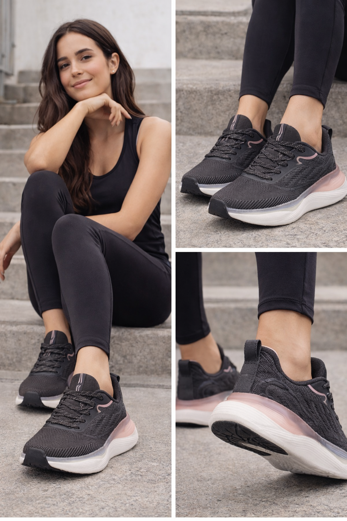 Köpük Anatomik Taban Gri Kadın Comfort Sneaker