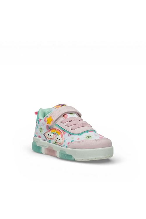 Desenli Işıklı Düz Taban-Pedli Çocuk Sneaker