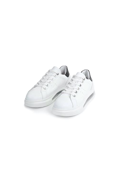 Erkek Beyaz Sneaker Kalın Taban