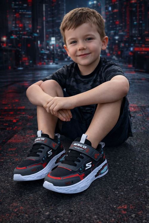 mine-craf Temalı Cırtlı Ultra Hafif Yumuşak Erkek Çocuk Sneaker