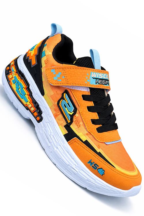 mine-craf Temalı Cırtlı Ultra Hafif Yumuşak Erkek Çocuk Sneaker