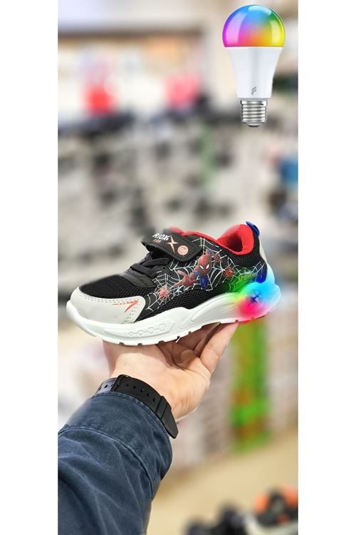 Spider Man Işıklı Unisex Çocuk Spor Ayakkabı ( ÖRÜMCEK ADAM )