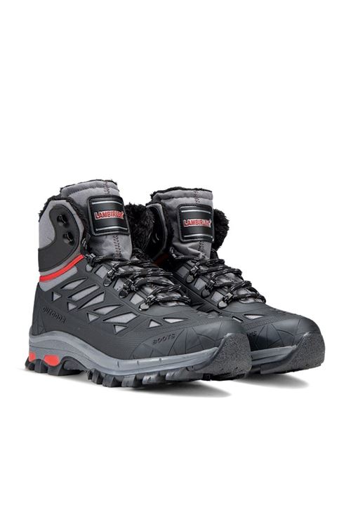 Suya Rüzgara Dayanıklı İçi Polar Üst Kaplamalı Trekking Spor Bot