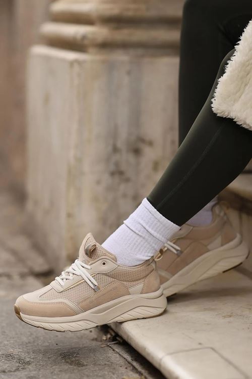 Kadın Fileli Sneaker Ortopedik Taban Günlük Spor Ayakkabı