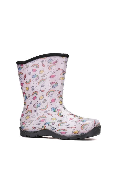 Unisex Kız Ve Erkek Çocuk Su Geçirmez Yağmur Çizme Ultra Yumuşak