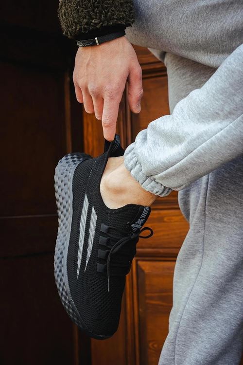 Gri Triko Kumaş Kadın Spor Ayakkabı Sneakers