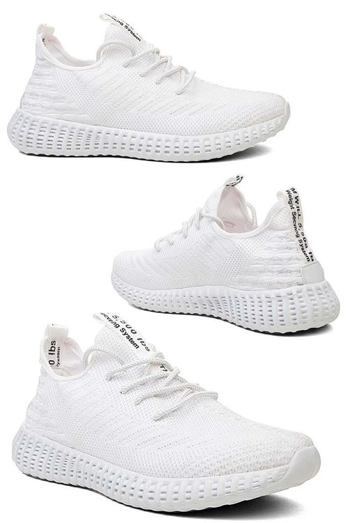 Beyaz Unisex Sneaker 15732 Ayakkabı Triko Sneaker