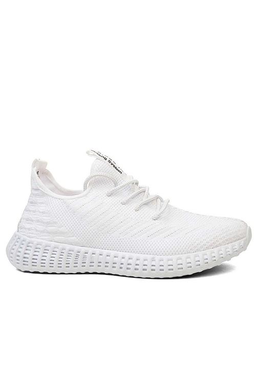 Beyaz Unisex Sneaker 15732 Ayakkabı Triko Sneaker