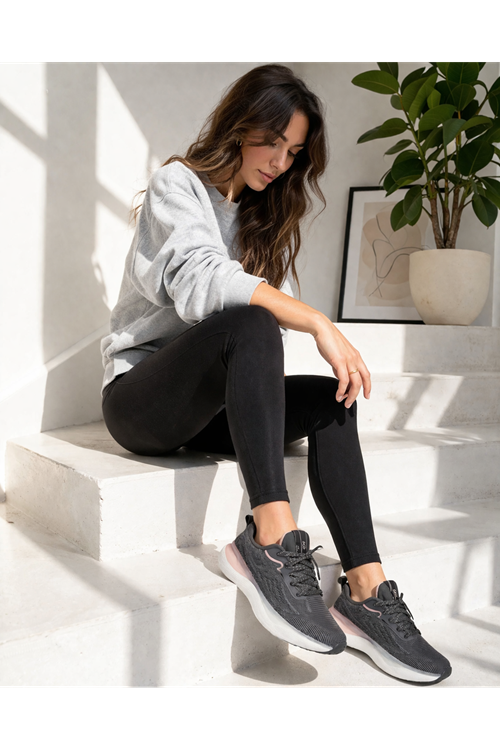 Köpük Anatomik Taban Gri Kadın Comfort Sneaker