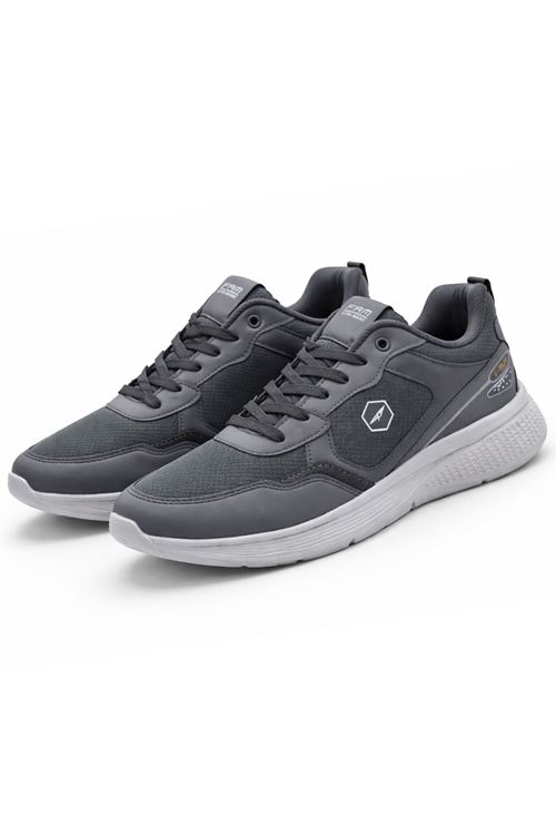 Erkek Spor Ayakkabı Günlük Rahat Hafif Kaymaz Taban Gri Sneaker X-Run Ultra Comfort