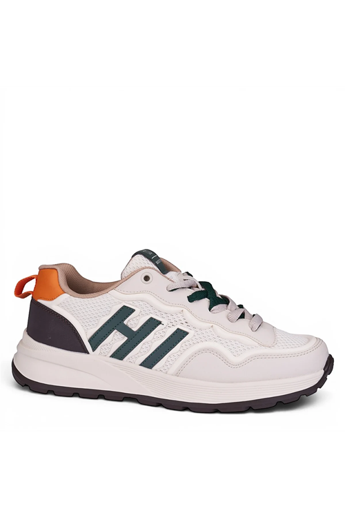Erkek Krem Sneaker Yeni Sezon Trend Renk Kalın Tabanlı Bağcıklı Spor Ayakkabı