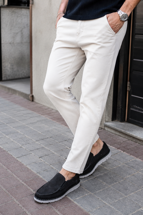 Siyah Hakiki Nubuk Deri Comfort Casual Erkek Ayakkabı