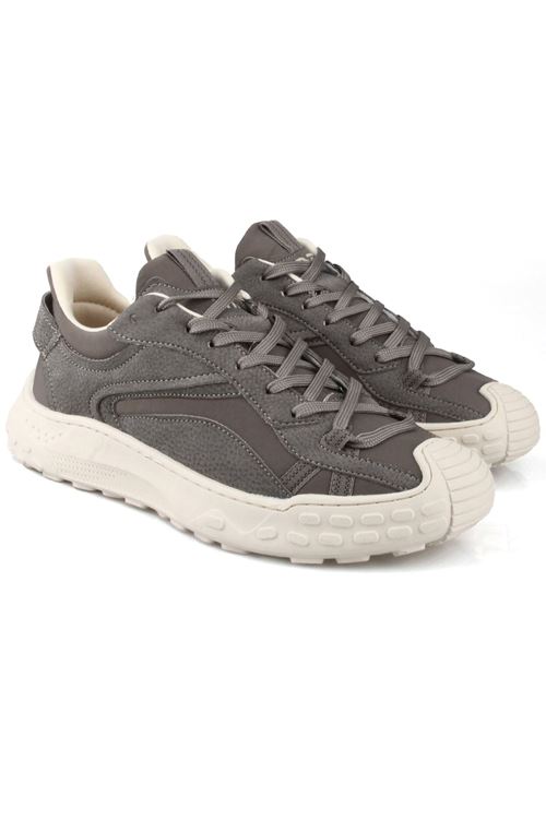 Diego Erkek Sneaker Günlük Spor Ayakkabı Zeytin Yeşili Kalın Taban Rahat Bağcıklı Casual Yürüyüş Ayakkabısı