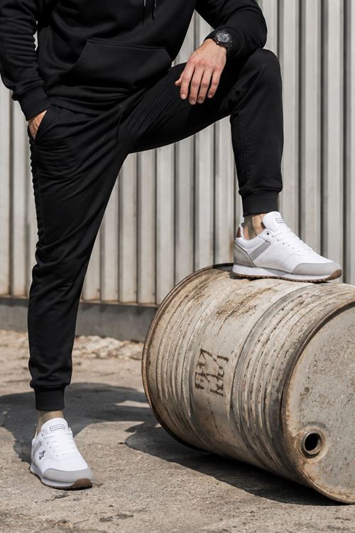 Erkek Beyaz Gri Spor Ayakkabı Günlük Casual Sneaker Hafif Rahat Ayakkabı