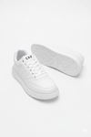 Erkek Beyaz Sneaker Kalın Taban Günlük Casual Spor Ayakkabı Rahat Street Style