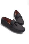 Hakiki Soft Nubuk Deri Loafer Corcik Püsküllü Loafer Ayakkabı