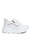 Ayakkabı Vakti Dolgu Topuklu Kadın Spor Ayakkabı - İthal, 6 cm Boy Uzatan Sneakers