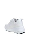 Ayakkabı Vakti Dolgu Topuklu Kadın Spor Ayakkabı - İthal, 6 cm Boy Uzatan Sneakers