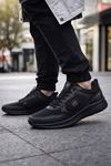 Erkek Spor Ayakkabı Günlük Rahat Hafif Kaymaz Taban Siyah Sneaker X-Run Ultra Comfort