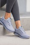 Kadın Bağcıksız Sneaker Hafif Rahat Günlük Spor Ayakkabı Gri