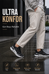 Erkek Siyah Sneaker Günlük Spor Ayakkabı Hafif Taban Nefes Alan Rahat Yürüyüş Ayakkabısı