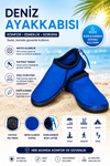 Erkek Deniz Ayakkabısı Kaymaz Tabanlı Hızlı Kuruyan Unisex Aqua Shoes Mavi