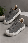 Diego Erkek Sneaker Günlük Spor Ayakkabı Zeytin Yeşili Kalın Taban Rahat Bağcıklı Casual Yürüyüş Ayakkabısı