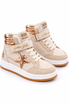 Kız Çocuk Spor Bot – Rose Gold Detaylı Bilekten Boy Bot