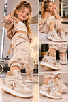 Kız Çocuk Spor Bot – Rose Gold Detaylı Bilekten Boy Bot